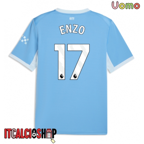 Manchester City Enzo Fernandez #17 Prima Maglia 2026-27 Manica Corta